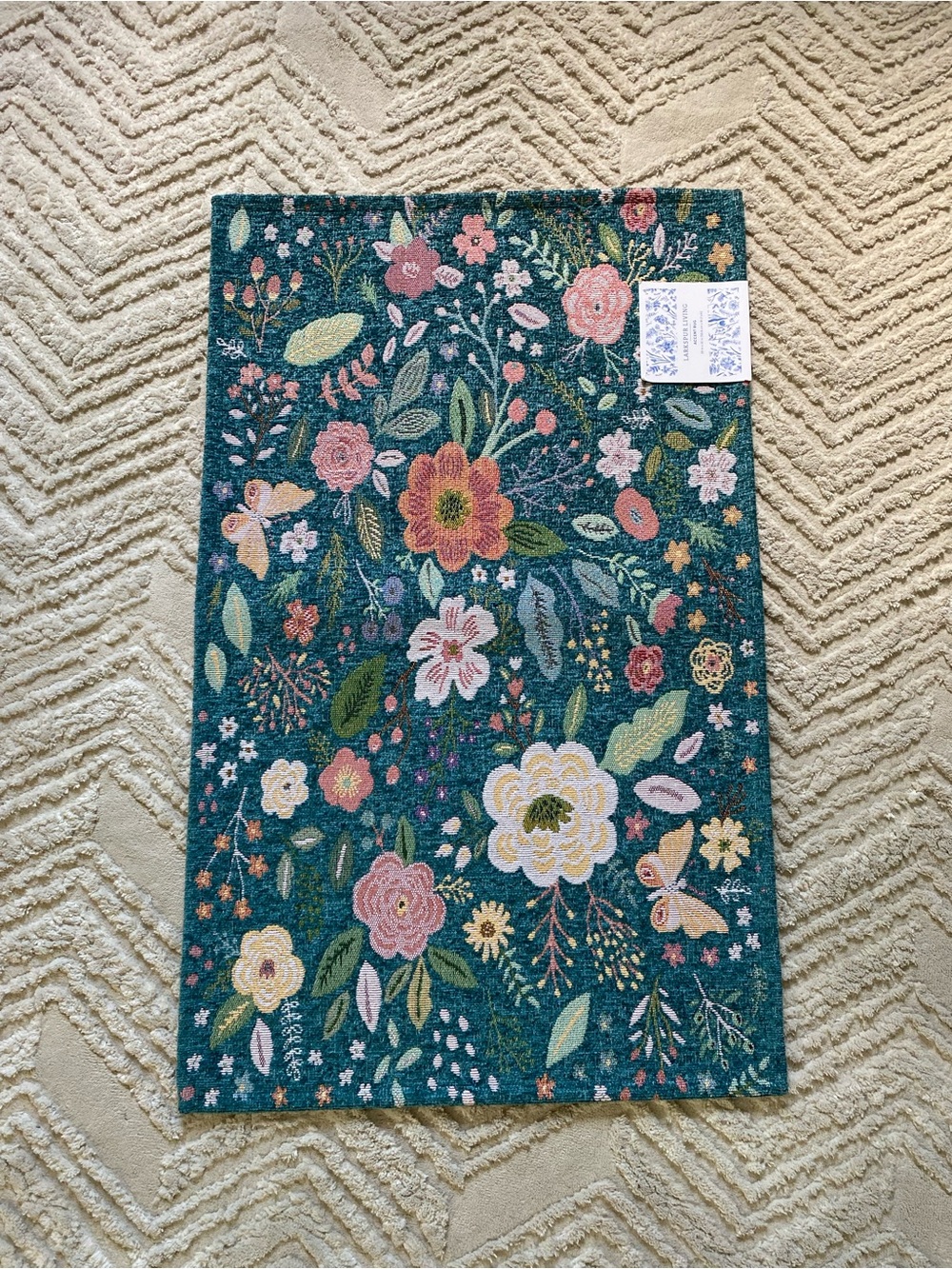 New Whimsical Cottage Floral Accent Rug 20x32